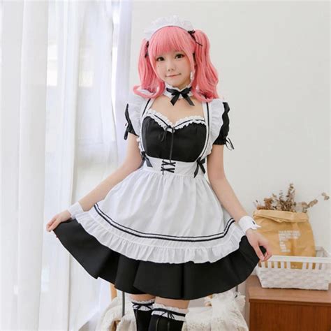 anime maid outfit|anime girl wearing maid outfit.